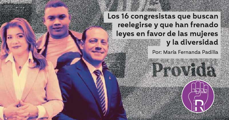 Los 16 congresistas que buscan reelegirse y que han frenado leyes en favor de las mujeres y la diversidad