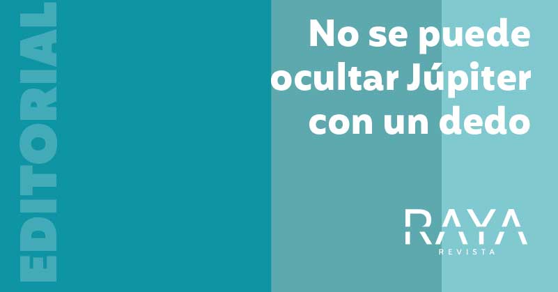 No se puede ocultar Júpiter con un dedo