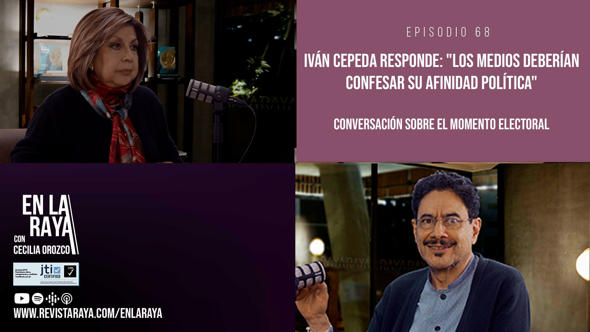 Iván Cepeda responde: "Los medios deberían confesar su afinidad política"