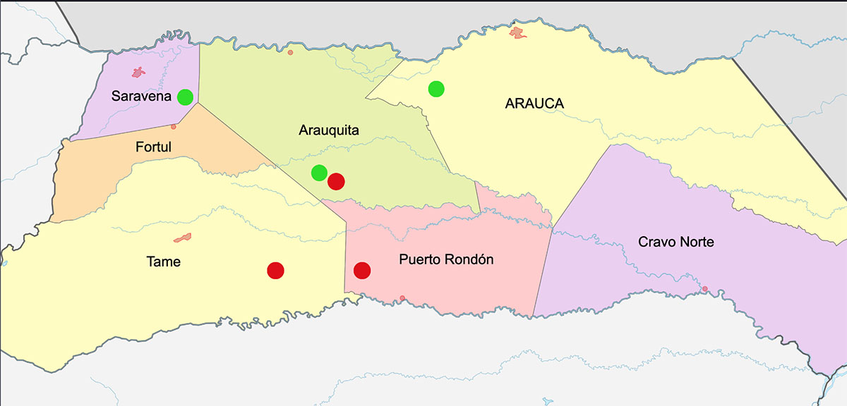 Arauca mapa