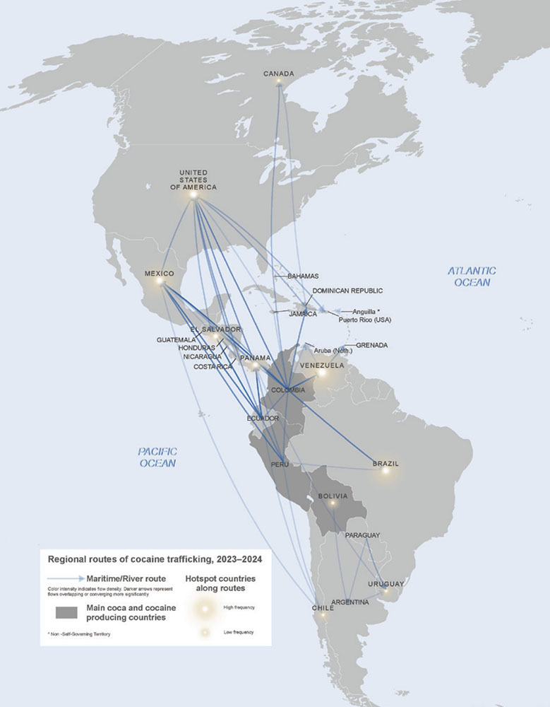 Rutas del narcotrafico venezuela