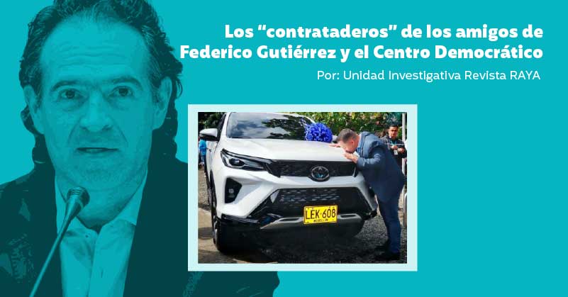 Los “contrataderos” de los amigos de Federico Gutiérrez y el Centro Democrático